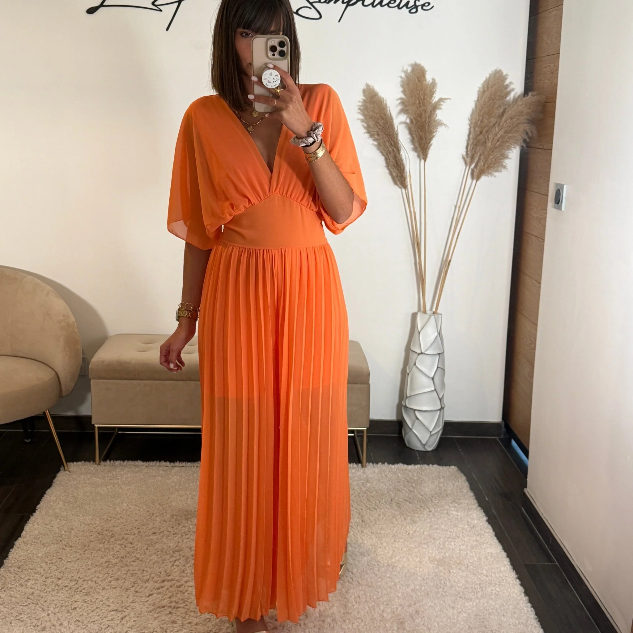 COMBINAISON ORANGE ANOUK - Image 2