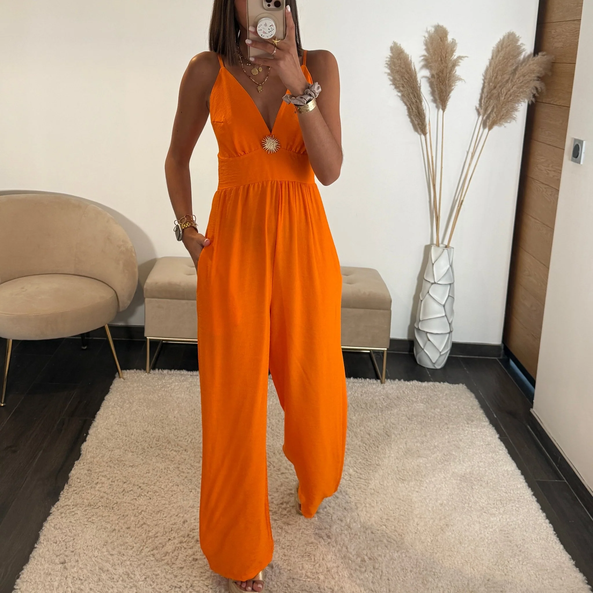 COMBINAISON ORANGE SOLEIL