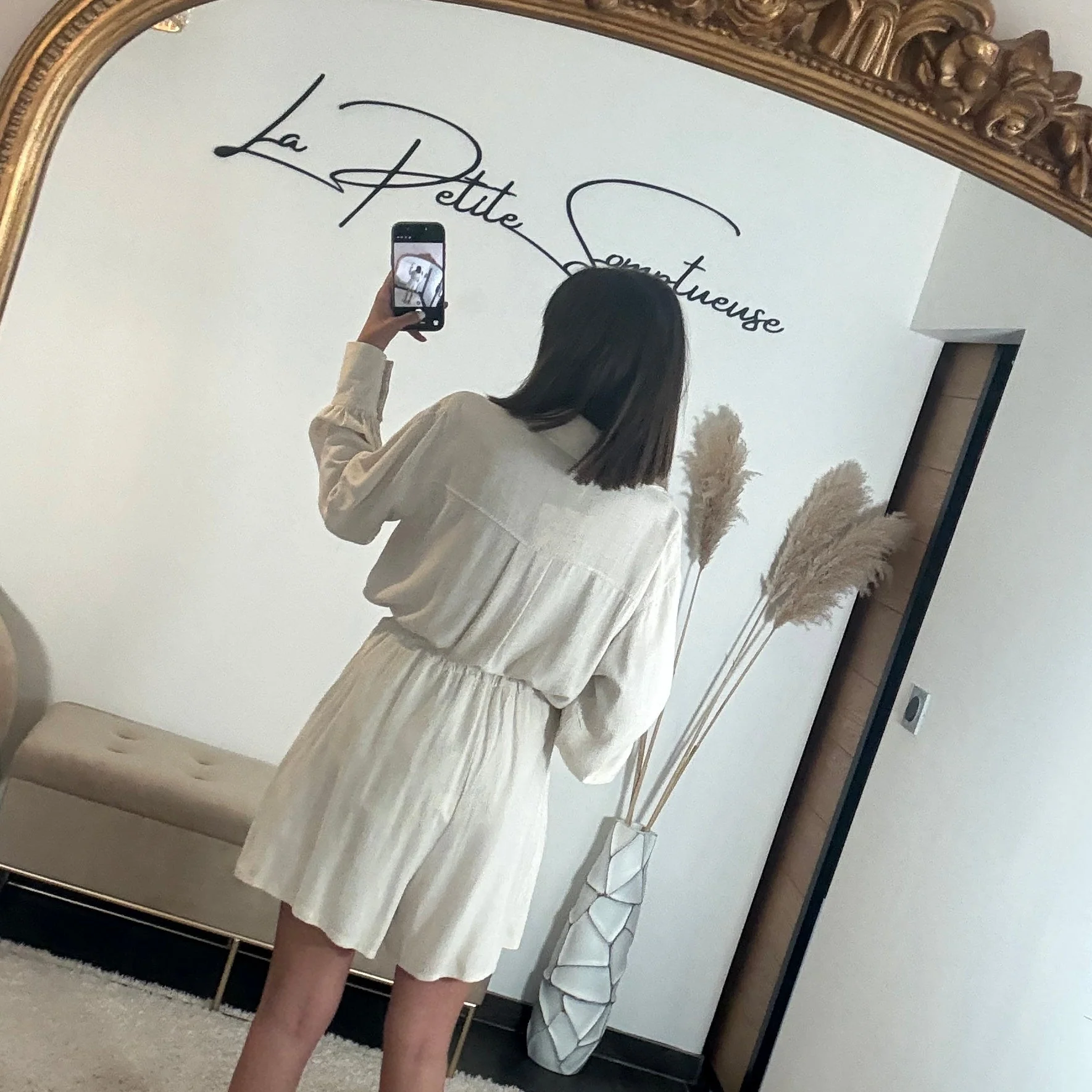 ENSEMBLE BEIGE EN LIN - Image 3