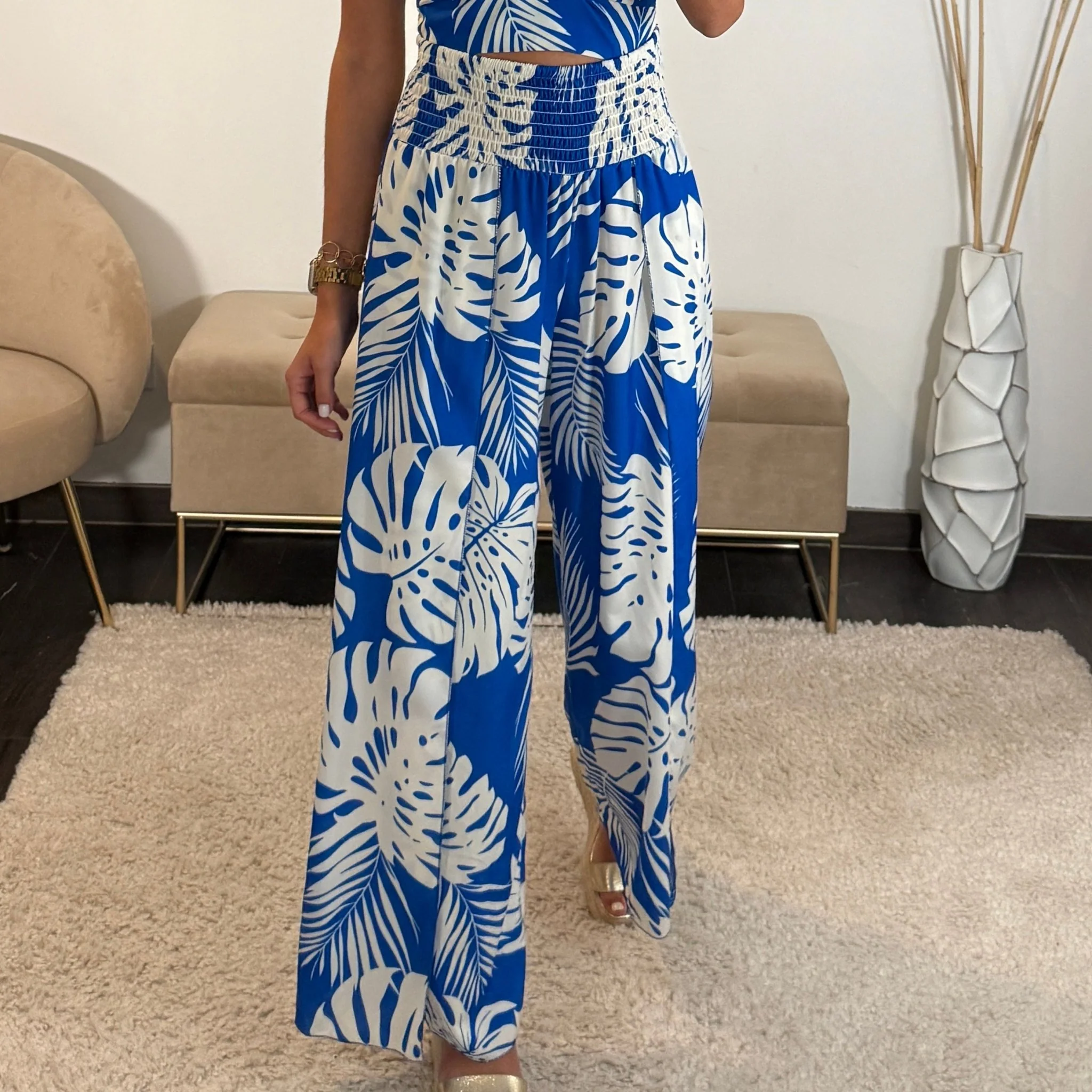 ENSEMBLE BLEU FEUILLE - Image 3