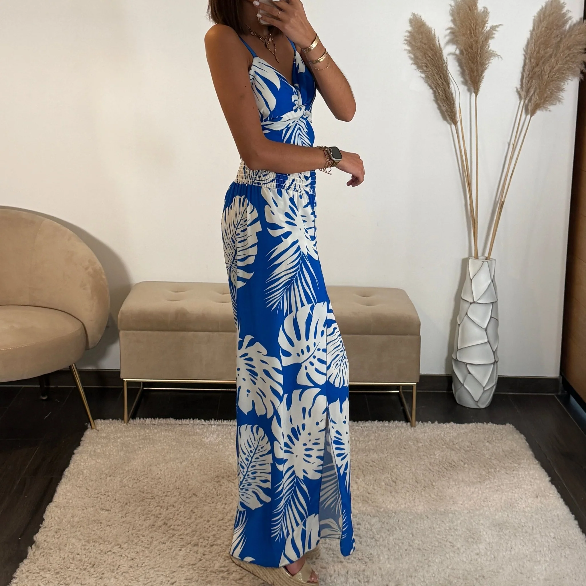 ENSEMBLE BLEU FEUILLE - Image 5