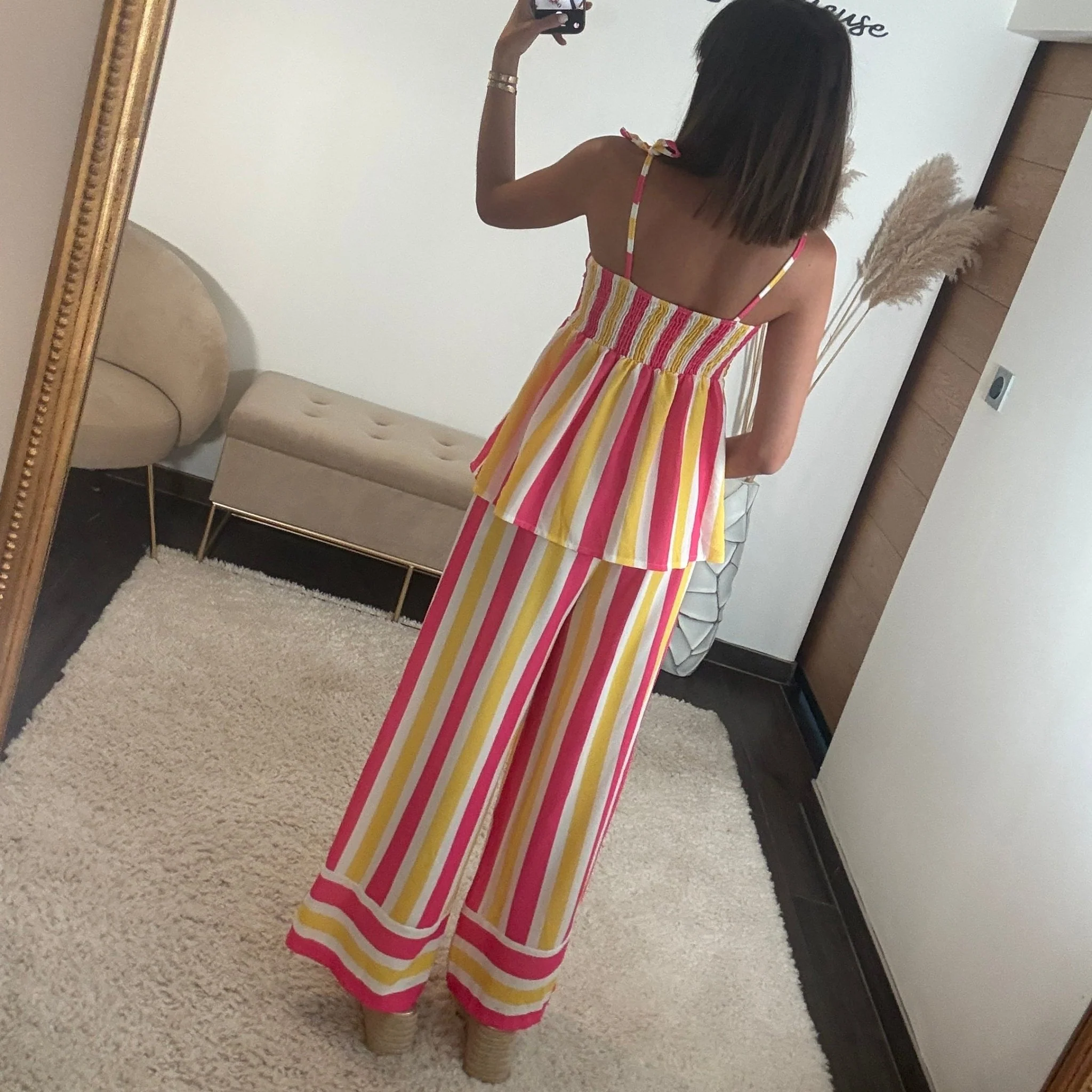 ENSEMBLE JAUNE ET FUCHSIA SUNY - Image 4