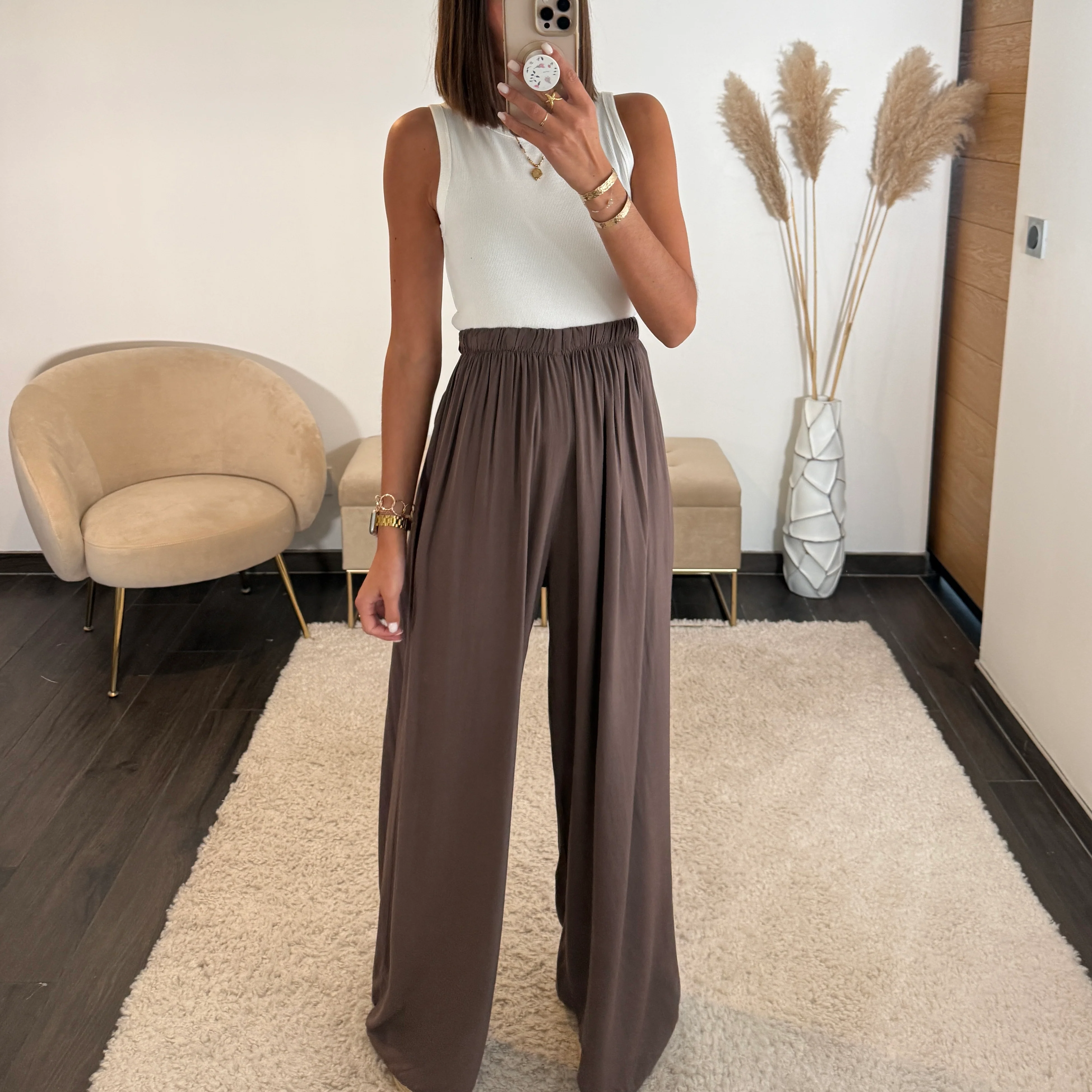 PANTALON FLUIDE CHOCO MAZA - Image 2