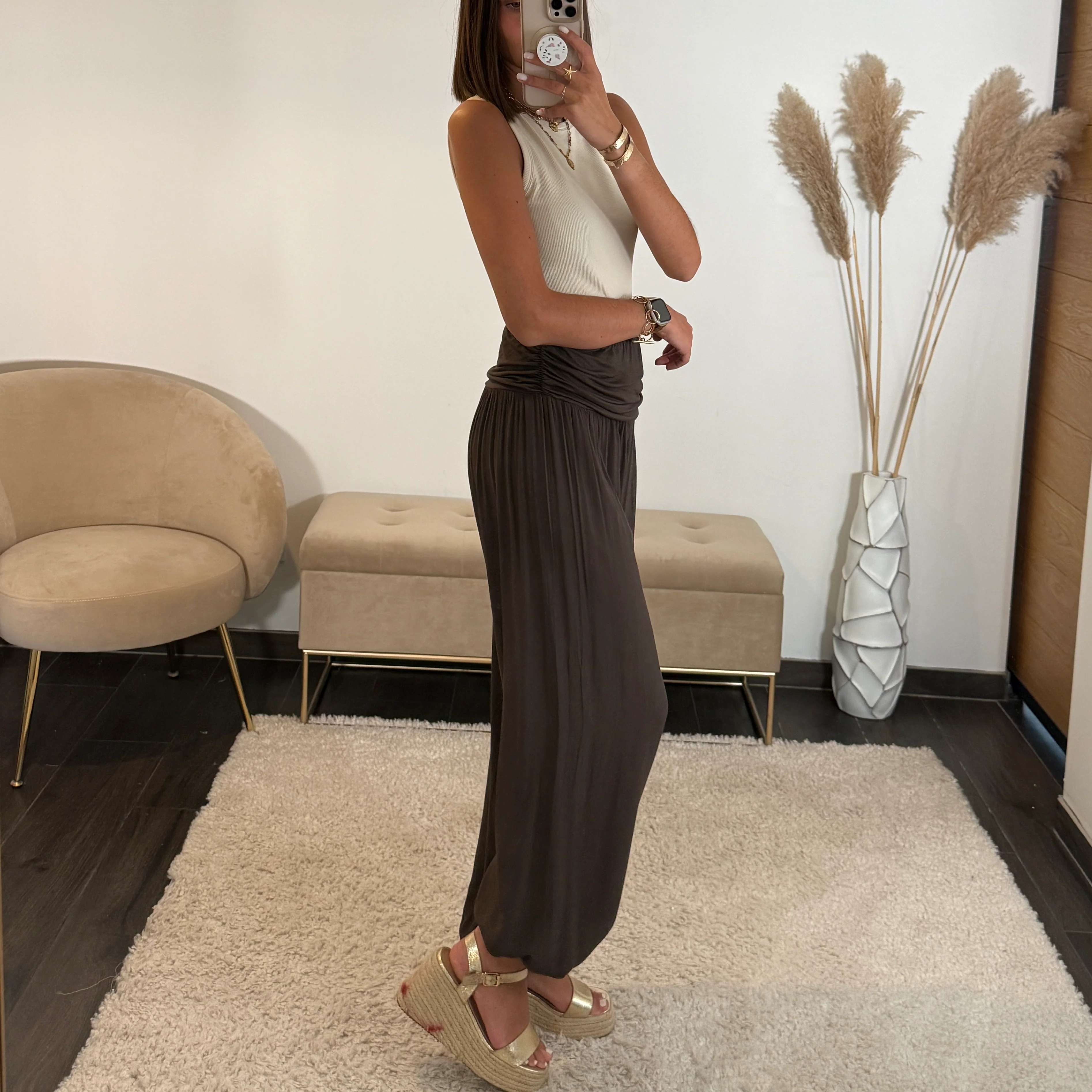 PANTALON SAROUEL CHOCO - Image 2