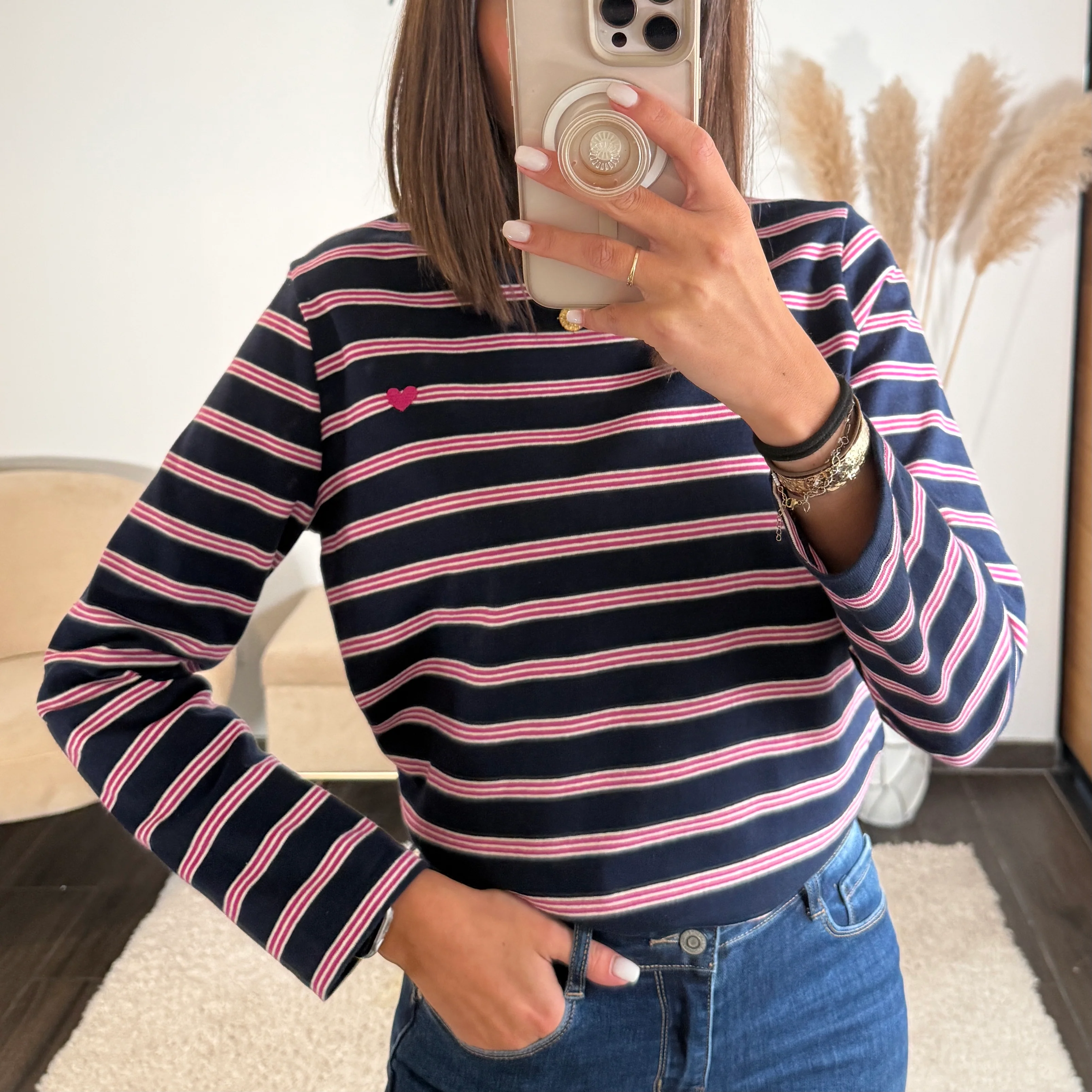 TOP RAYE COEUR BLEU LOUNA