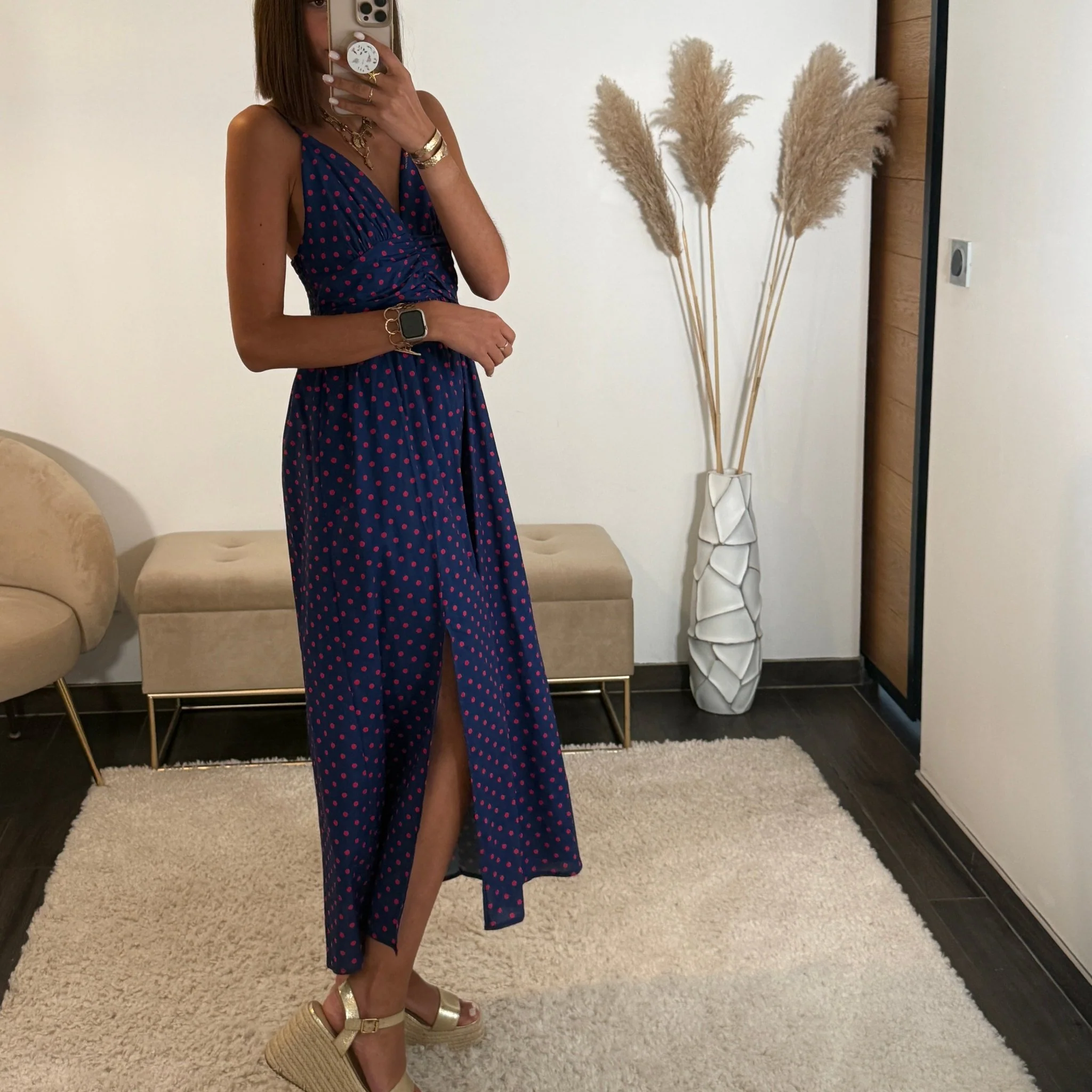 ROBE A POIS MARINE PRETTY - Image 2