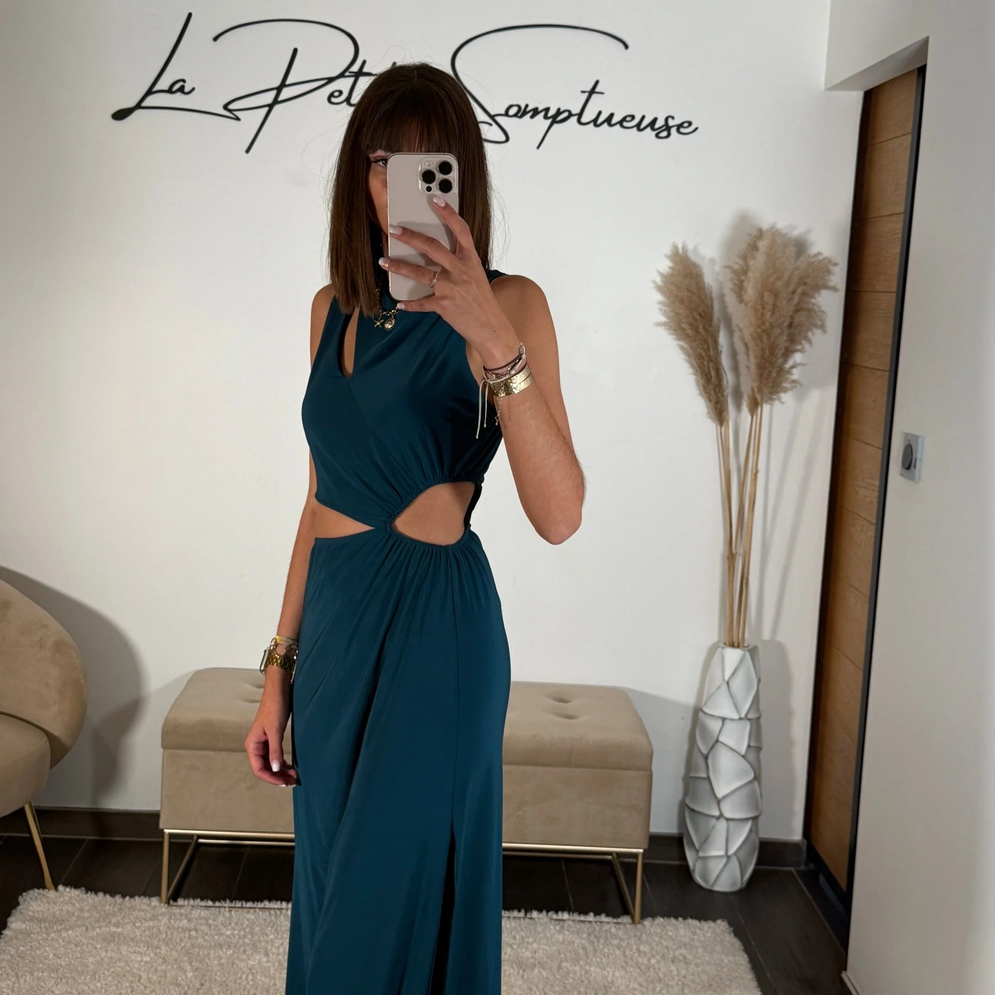 ROBE ASYMETRIQUE BLEUE LOUISE - Image 4