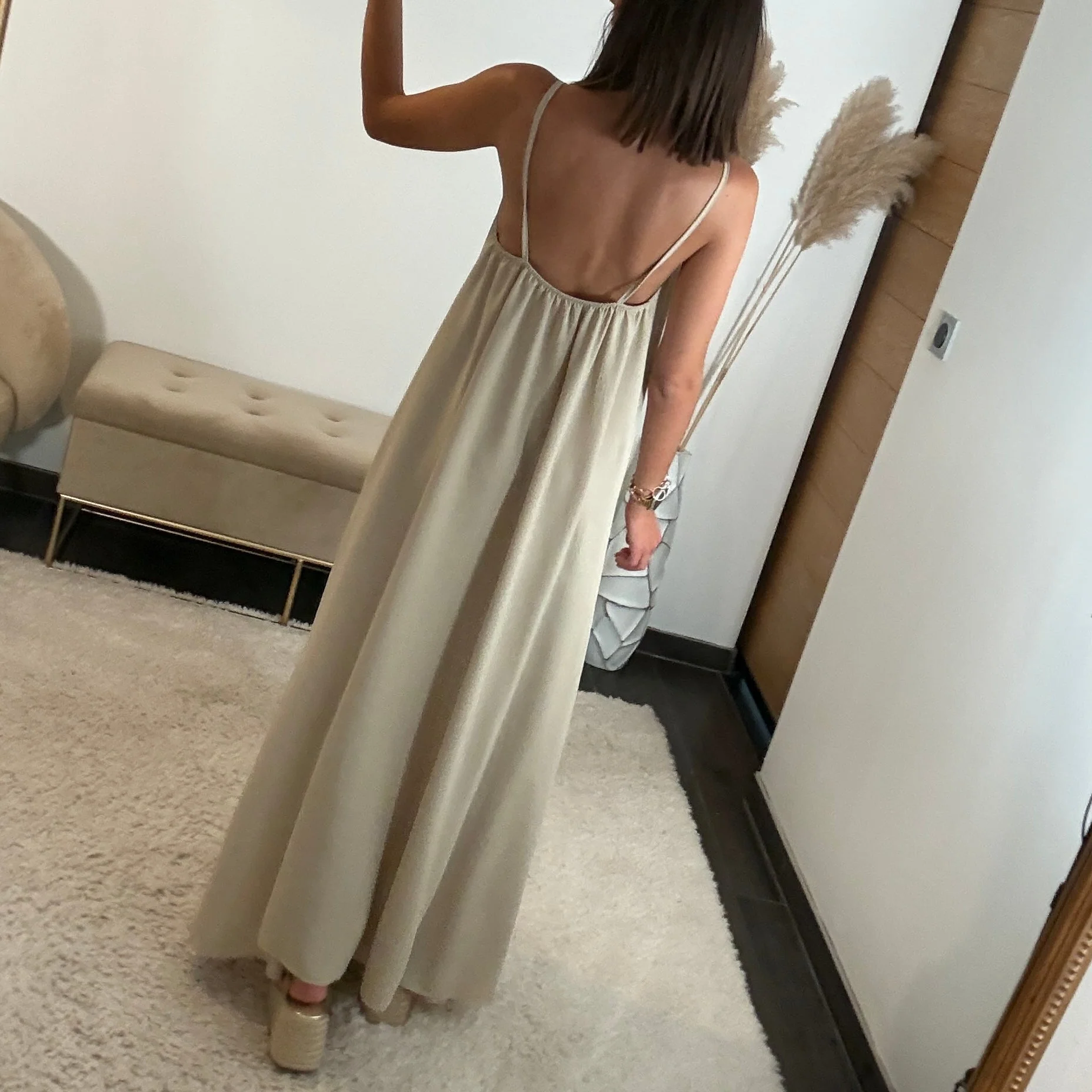 ROBE BEIGE PERLES - Image 3