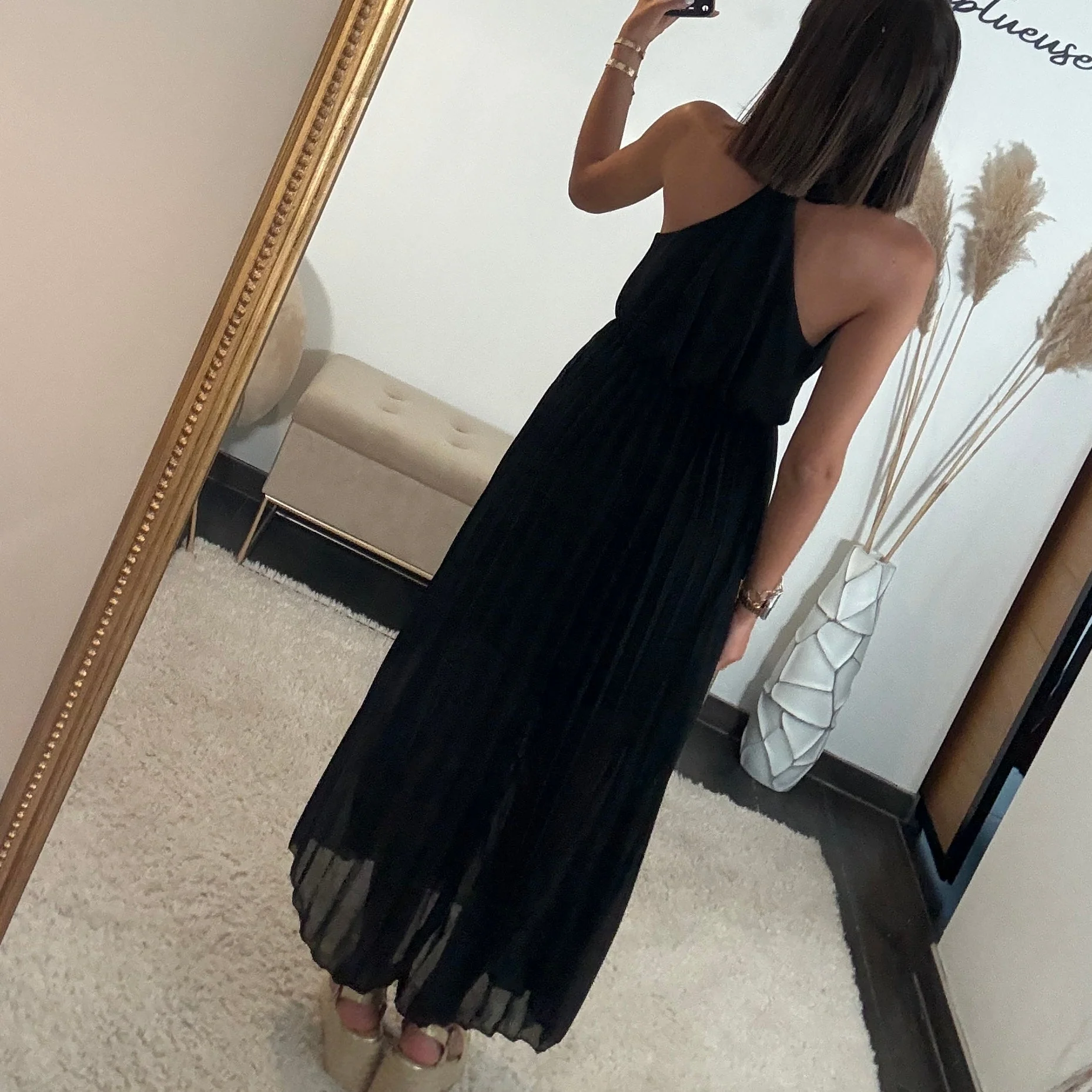 ROBE DOS CROISE NOIRE KATIA - Image 4