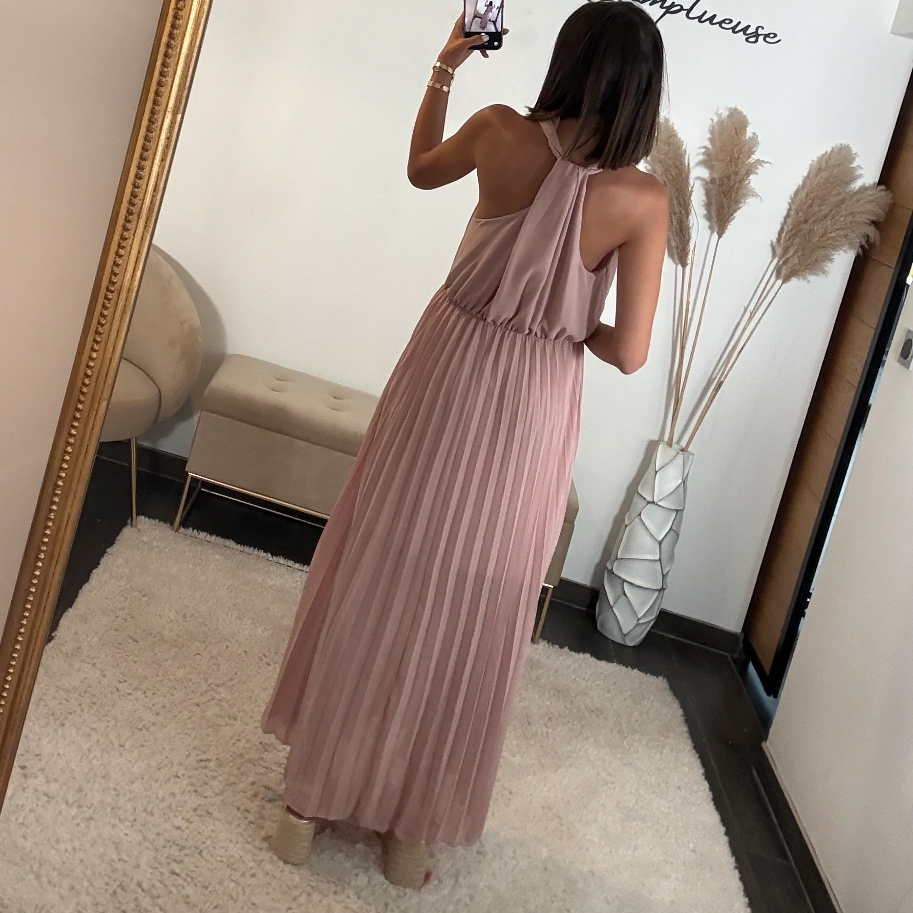 ROBE DOS CROISE ROSE KATIA - Image 4
