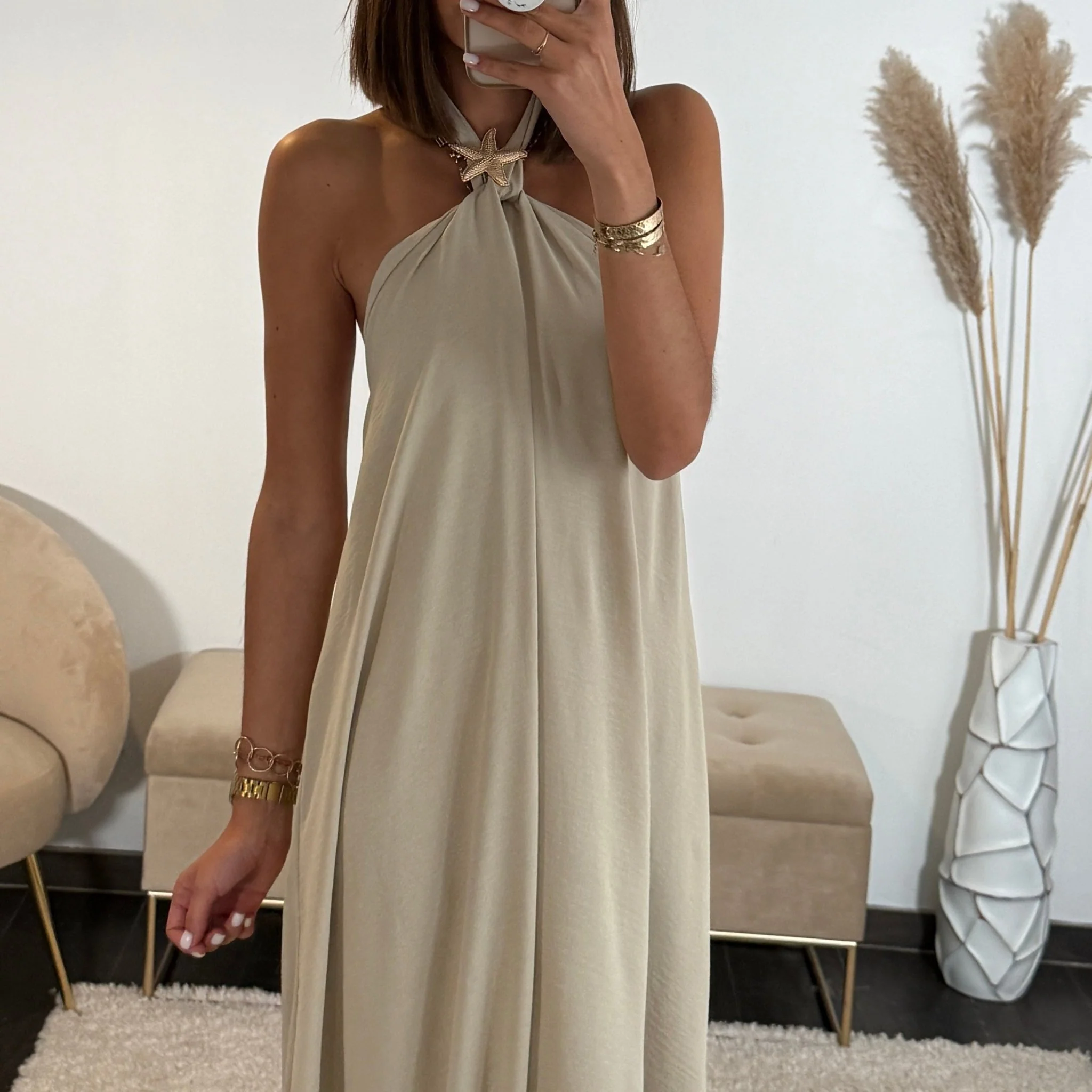 ROBE ETOILE BEIGE - Image 3