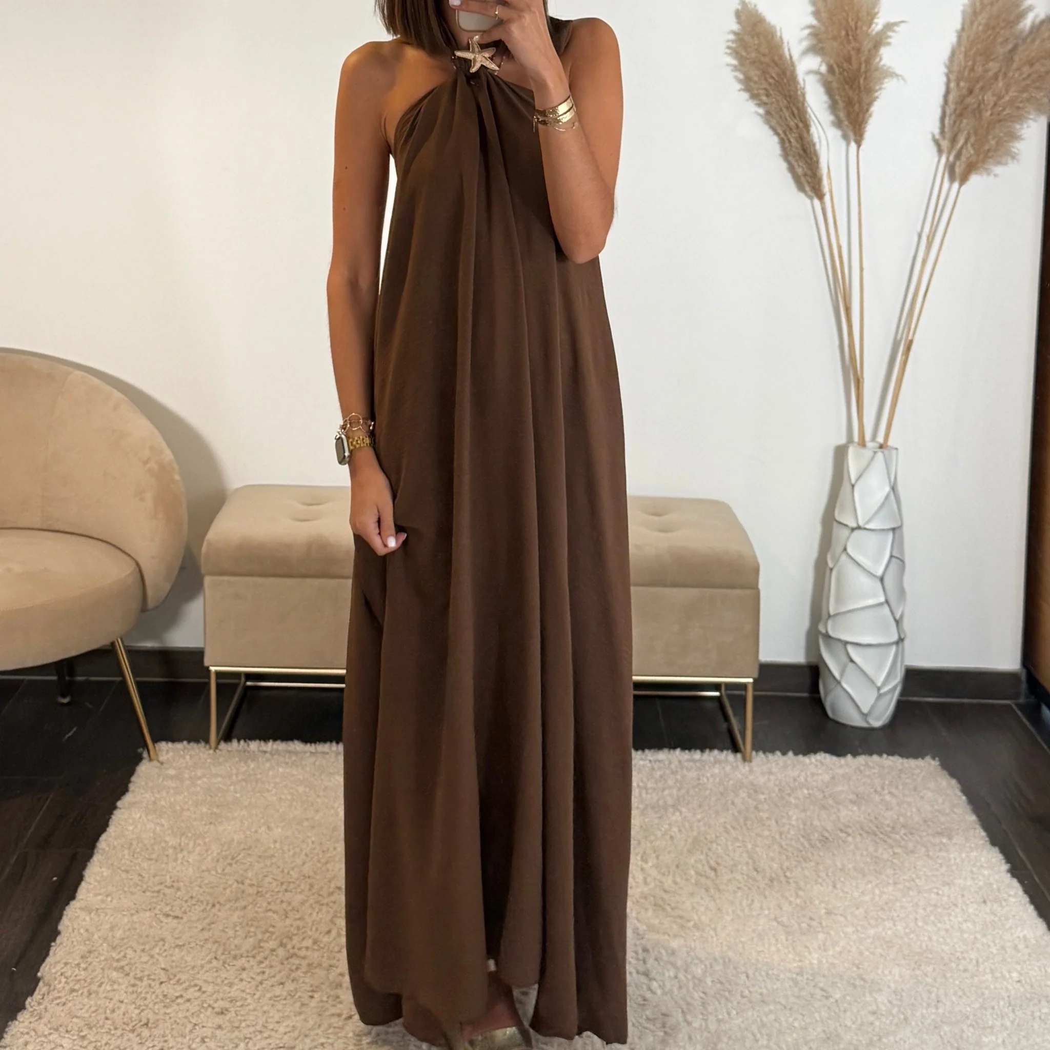 ROBE ETOILE CHOCO