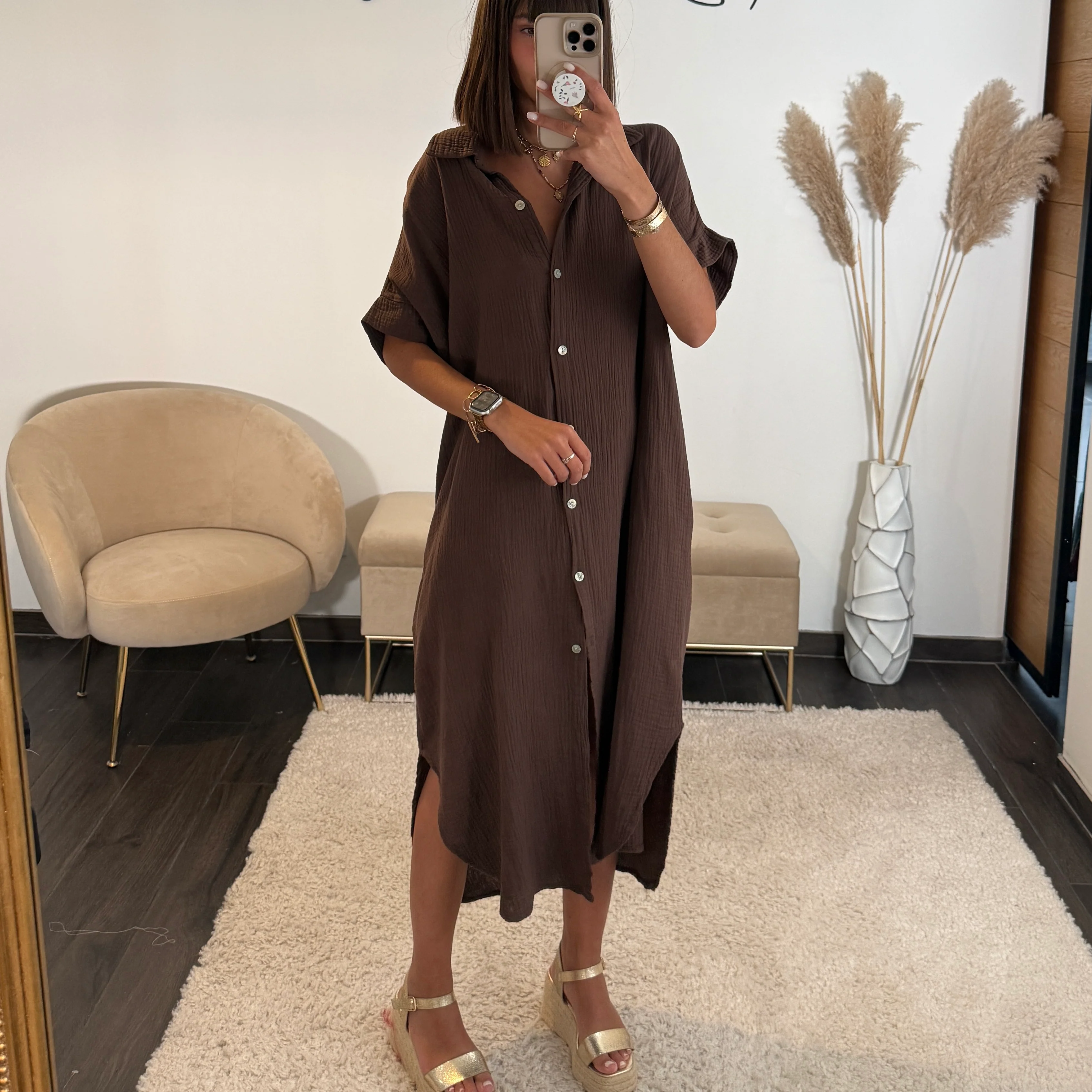 ROBE GAZE DE COTON CHOCO JULIE - Image 2