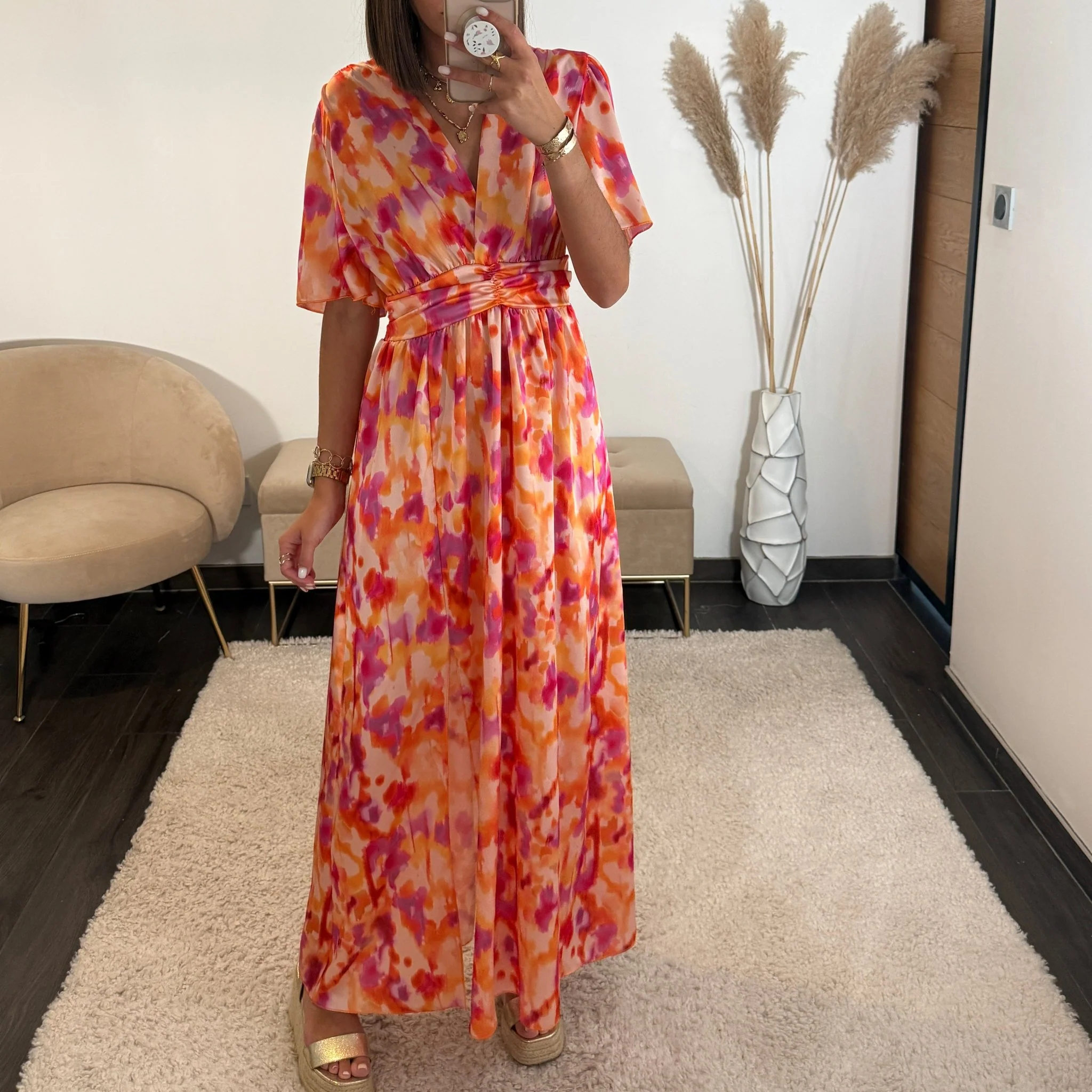 ROBE PEACHY FUCHSIA ALMA - Image 2
