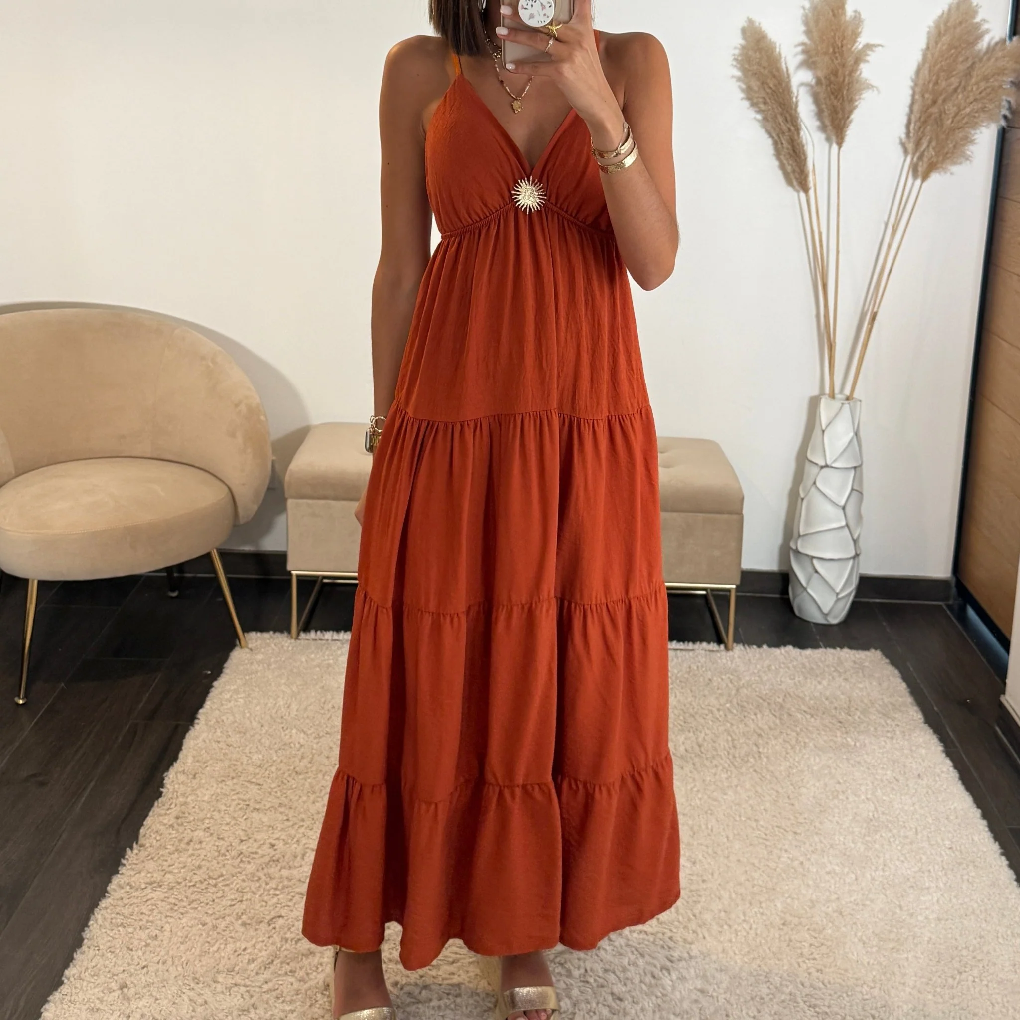 ROBE TERRACOTTA SOLEIL