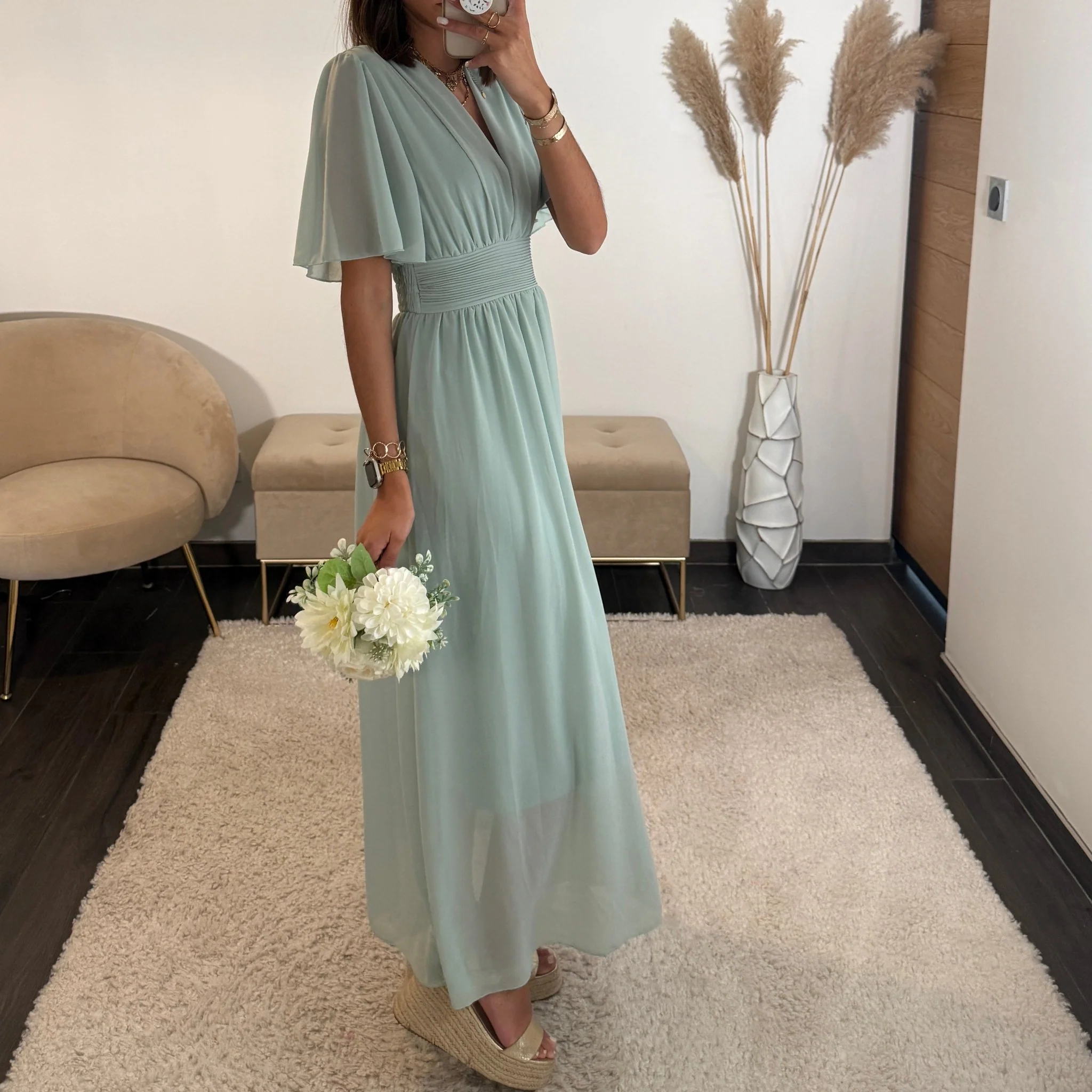 ROBE VERT D'EAU LISON - Image 2