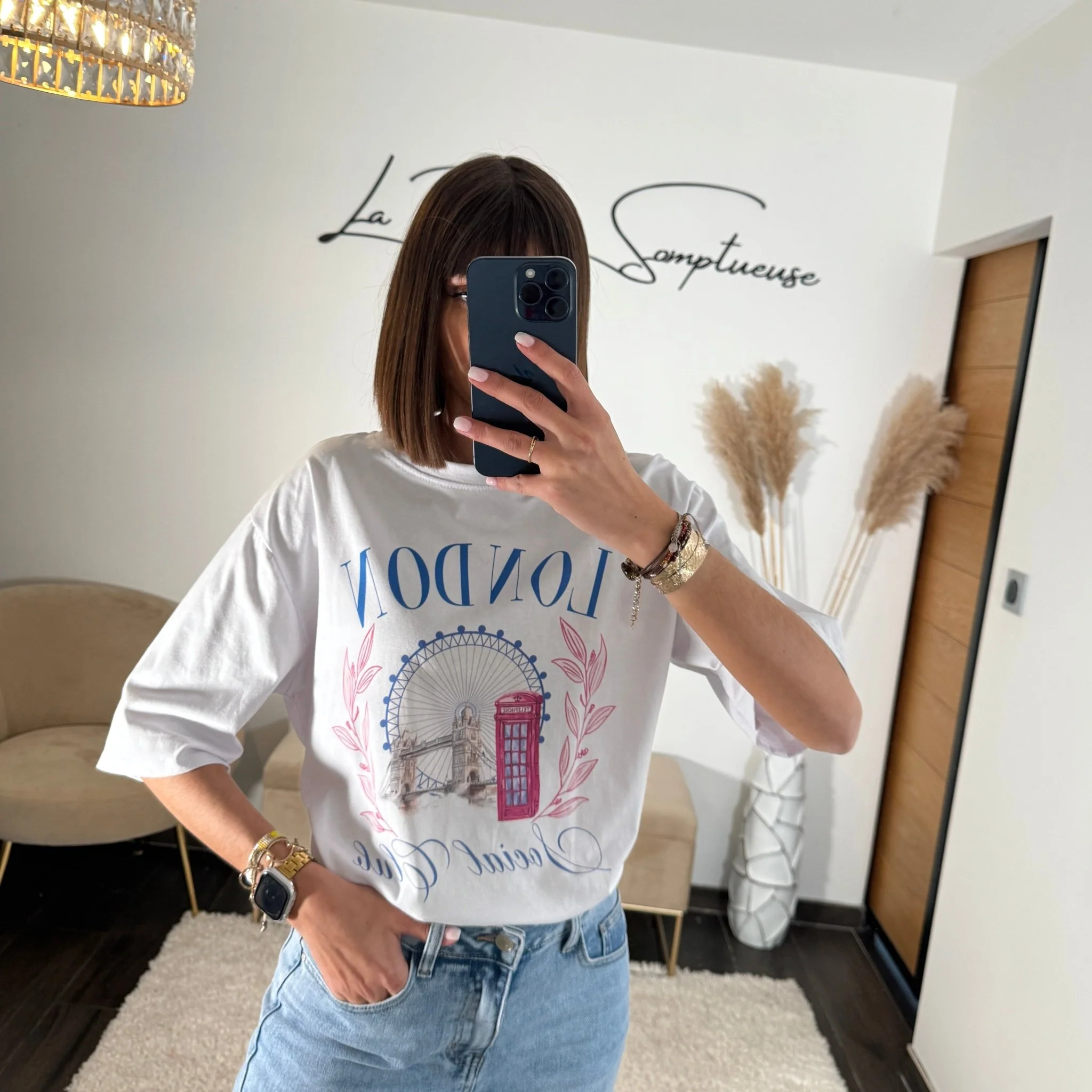 T-SHIRT BLANC LONDON - Image 2