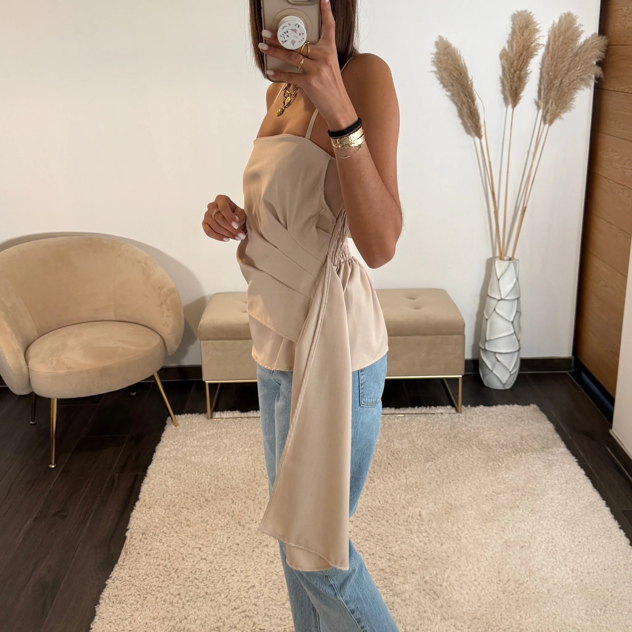 TOP BEIGE RUBAN - Image 2