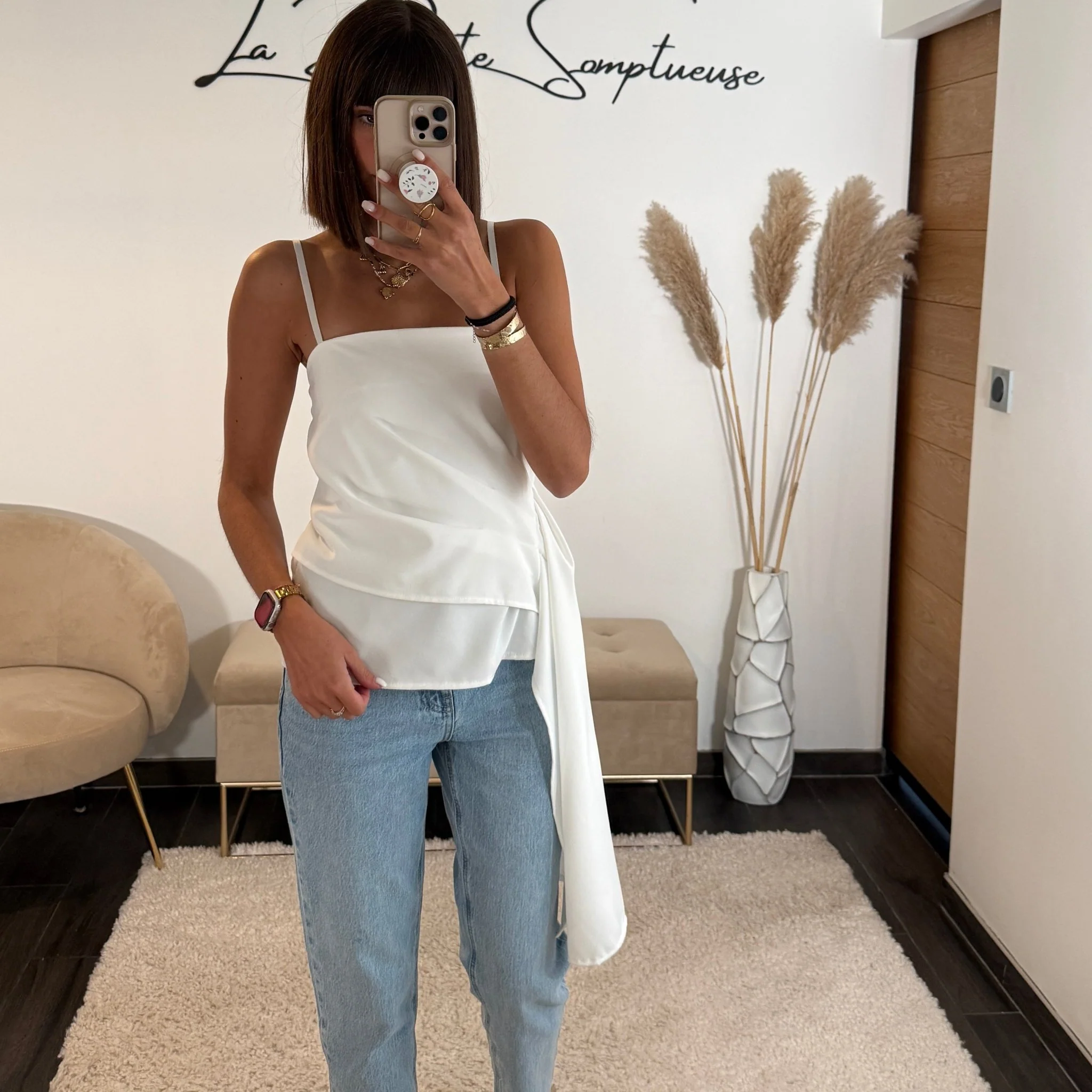 TOP BLANC RUBAN - Image 2