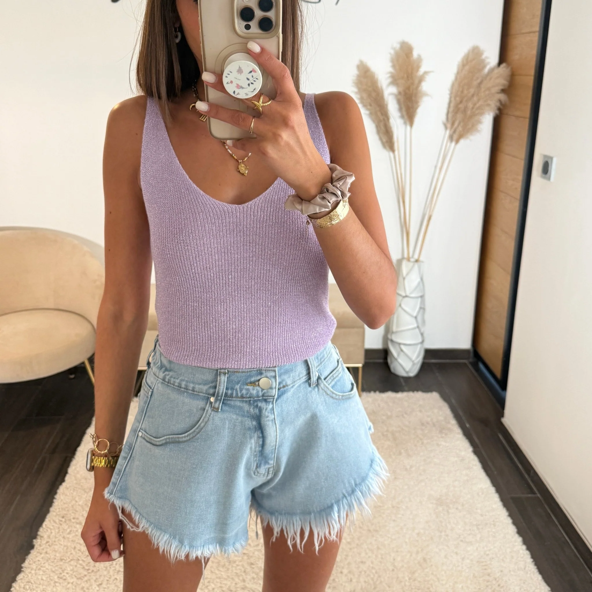 TOP LILAS LUREX - Image 2